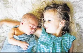  ?? CONTRIBUTE­D BY RICCI CLEPPER ?? Ricci Clepper lost six babies before and between daughter Laurel and son Henry.