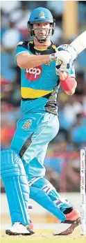  ?? PHOTOS COURTESY OF ASHLEY ALLEN/CPL ?? Top St Lucia Zouks batsman Kevin Pietersen in action.
