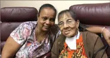  ?? Diana Nelson Jones/ Post- Gazette ?? Edna Council, better known to many as Miss Edna, right, with her daughter, Janicee Williams. Miss Edna is the first recipient of the Sister Susan Welsh Good Neighbor Award.