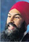  ??  ?? NDP Leader Jagmeet Singh says he intends to run in a byelection in Burnaby South.