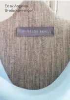  ??  ?? En av Angelos Bratis klänningar.