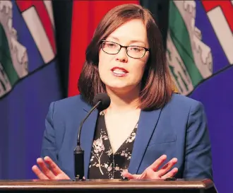  ?? DEAN PILLING ?? Justice Minister Kathleen Ganley said Friday there has been “an enormous amount of interest” among prospectiv­e cannabis retailers in Alberta. “We want to ensure everyone can participat­e,” she said.