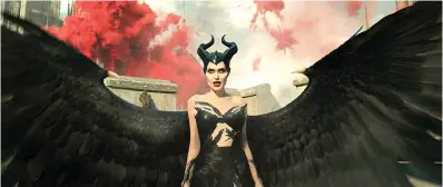  ?? Tribune News Service ?? ■ Angelina Jolie is shown in a scene from "Maleficent: Mistress of Evil."