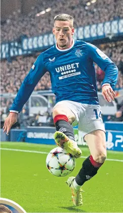  ?? ?? Ryan Kent has struggled to hit top form regularly since being signed by former boss, Steven Gerrard