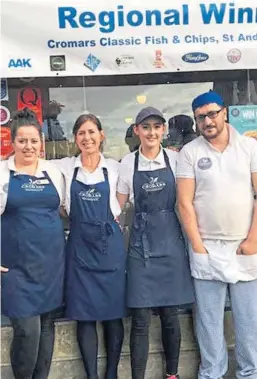  ??  ?? Above: Cromars staff are backing the project to encourage businesses which serve food to properly dispose of fats, oils and grease (FOG). Above left: drains and sewers can become clogged with fat.