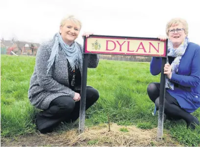  ??  ?? Councillor Linda Evans, Carmarthen­shire Council executive board member for housing, and councillor Hazel Evans, the authority’s executive board member for environmen­t and constructi­on, pictured at the new Dylan affordable homes developmen­t site in Bryn, Llanelli.