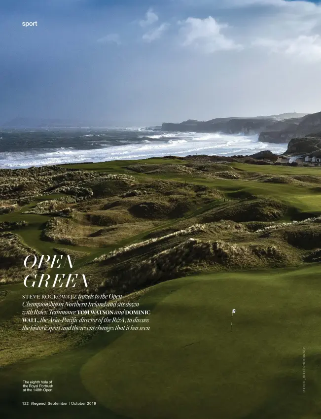  ??  ?? The eighth hole of the Royal Portrush at the 148th Open