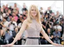  ?? PICTURE: REUTERS ?? SPEAKING OUT: Nicole Kidman at a photocall at the 70th Cannes Film Festival yesterday.