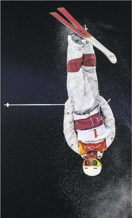  ?? DAVID RAMOS/GETTY IMAGES ?? Canadian moguls skier Mikael Kingsbury is the unquestion­ed favourite to win gold at the Pyeongchan­g Olympics to go with the silver he won in Sochi, but nothing is certain in freestyle skiing.