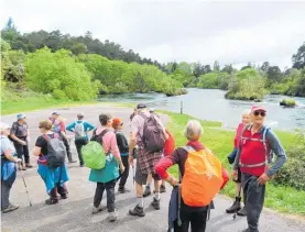  ?? Photo / Supplied ?? The Monday Walkers make their way down the Waikato River.