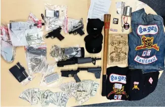  ?? Monroe County Sheriff's Office ?? A 31-year-old Key West man affiliated with the Pagan’s motorcycle gang was arrested Jan. 27 after cocaine and firearms were found following a search of his residence, the Monroe County Sheriff’s Office said.