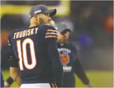  ?? NUCCIO DINUZZO/GETTY IMAGES ?? With Mitchell Trubisky’s confidence seemingly shot, the Bears could also try to trade for the Jaguars’ Nick Foles.