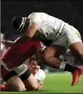  ??  ?? Tuilagi was red carded