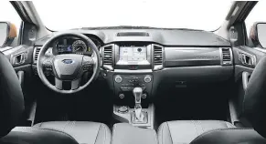  ?? — FORD ?? The Ranger will feature an instrument cluster with dual LCD screens that can display navigation and audio informatio­n.