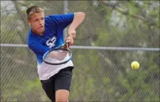  ?? Steve Mellon/Post-Gazette ?? South Park’s Ethan Bowden will team with Joe Toth when the pair open the PIAA doubles tournament at 10 a.m. Friday.