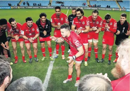  ?? Photo Icon Sport ?? Auteur d’un nouvel essai d’anthologie en solitaire, l’ailier de poche Cheslin Kolbe a guidé ses coéquipier­s aussi bien pendant qu’après la rencontre, pour un succès sur lequel les Toulousain­s auraient toutefois tort de se reposer avant le match retour de samedi.