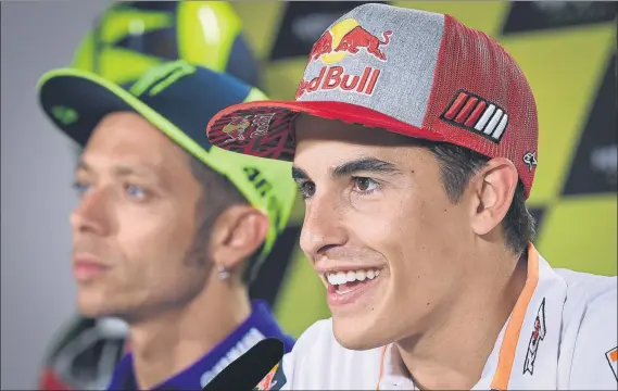  ?? FOTO: MOTOGP.COM ?? Marc Márquez durante la rueda de prensa oficial del Gran Premio de la República Checa. El campeón llega a sus 25 años a la disputa de su Gran Premio número 100 MotoGP