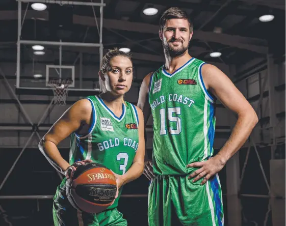  ?? Picture: JERAD WILLIAMS ?? Gold Coast Rollers captains Susannah Walmsley and Christian Salecich are ready for finals action tonight.