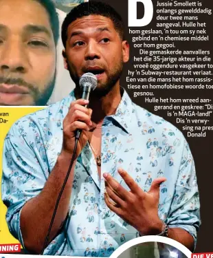  ??  ?? Die skepper van Empire, Lee Daniels, het ’n skermgreep van ’n videooproe­p tussen hom en Jussie Smollett gedeel. “Jy’s beter as dit. Ons is beter as dit. Amerika is beter as dit,” het Lee in ’n video op Insta- gram gesê.