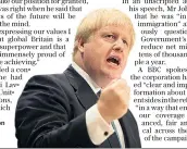  ??  ?? Boris Johnson highlighte­d ‘soft power’