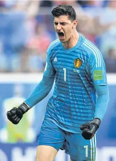  ?? REUTERS ?? Belgium’s Thibaut Courtois.