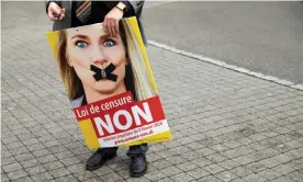  ?? Photograph: Denis Balibouse/Reuters ?? The Federal Democratic Union (EDU) party’s campaign sought to frame the anti-discrimina­tion law as an infringeme­nt of free speech.