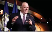  ?? ASSOCIATED PRESS FILE PHOTO ?? U.S. Rep. Dan Kildee, D-Mich., speaks at a news conference on Capitol Hill in Washington on July 24, 2020. Kildee announced Thursday that he would be retiring next year after the end of his sixth term.