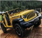  ??  ?? La nuova Jeep Wrangler nella versione Rubicon