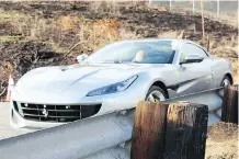  ?? DAVID BOOTH ?? David Booth contemplat­ed destructio­n wrought by recent California wildfires from behind the wheels of the 2019 Ferrari Portofino.