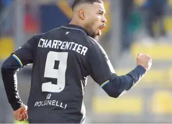  ?? LAPRESSE ?? L’attaccante del Frosinone Gabriel Charpentie­r, bomber della squadra con 8 gol