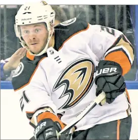  ?? Bill Kostroun ?? DUCK SWOOP: The Islanders acquired Anaheim forward Chris Wagner for veteran Jason Chimera at the trade deadline on Monday.