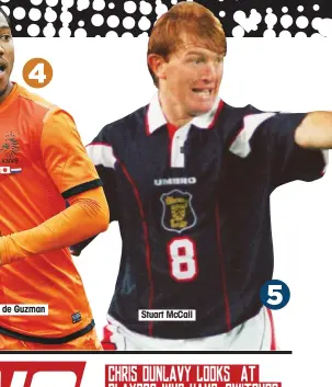  ??  ?? Jonathan de Guzman Stuart McCall