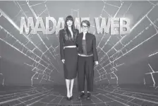 ?? ?? Dakota Johnson and SJ Clarkson are photograph­ed here at the January 31 “Madame Web” photocall in London.