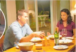  ??  ?? Eric Bana and Miranda Tapsell in a scene from The Dry.