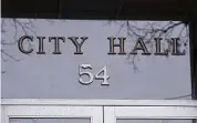  ?? Ned Gerard/Hearst Connecticu­t Media file photo ?? A sign at Shelton City Hall.