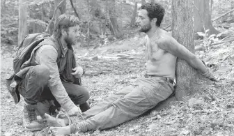  ??  ?? Joel Edgerton, left, and Christophe­r Abbott in a scene from It Comes At Night.