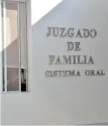  ?? FOTO: CORTESÍA PODER JUDICIAL ?? Se realizó
en el juzgado de lo familiar.