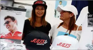  ?? (Photo J.-F. Ottonello) ?? Mère et fille soudées pour fait vivre la mémoire de Jules Bianchi.