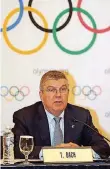  ?? FOTO:DPA ?? IOC-Präsident Thomas Bach verdiente sich von 2005 bis 2009 Zusatzgehä­lter als Berater.