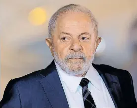  ?? ?? Cauteloso. El presidente brasileño Lula Da Silva se refirió a Javier Milei.