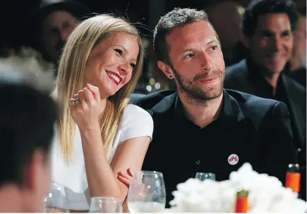  ?? — INVISION FILES ?? Actress Gwyneth Paltrow and Coldplay singer Chris Martin announced their ‘conscious uncoupling’ in 2014. Years later, though the pair have two children, Paltrow and Martin have moved on from their marriage and attracted new loves in their life.