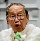  ?? AP FILE PHOTO ?? Communist Party of the Philippine­s leader Jose Maria Sison. Communist guerrillas in the Philippine­s said yesterday they would observe a ceasefire in compliance with the UN chief’s call for a global halt in armed clashes during the coronaviru­s pandemic.