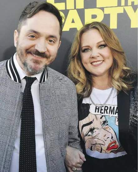  ??  ?? Hollywood husband and wife team Ben Falcone and Melissa McCarthy have a number of projects in the works.