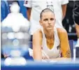  ?? Foto: John G. Mabanglo ?? Enttäuscht: Karolina Pliskova führte 3:1 im dritten Satz und konnte den Pokal doch nicht holen.