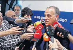  ??  ?? LA PATRONAL OPINÓ. Javier Tebas, presidente de LaLiga desde 2013.