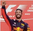  ?? Foto: dpa ?? Daniel Ricciardo freut ersten Saisonsieg. sich über seinen