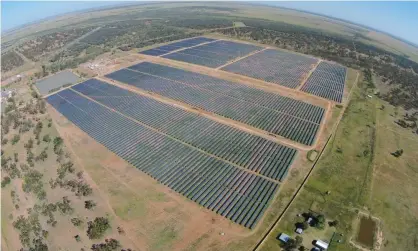  ??  ?? Almost 11,000 jobs would be needed to operate and maintain renewable energy sources after Queensland’s transition, an analyst says. Photograph: Arena