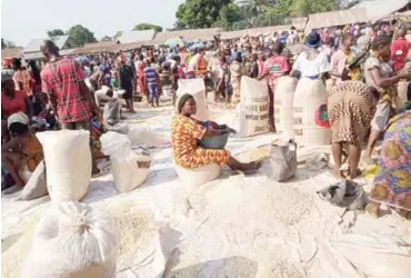  ?? ?? A section of a Benue sesame market