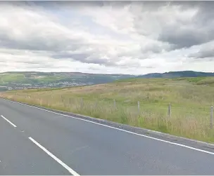  ?? GOOGLE ?? The A4233 mountain road between Maerdy and Aberdare