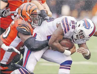  ?? [ASSOCIATED PRESS FILE PHOTO] ?? Bengals linebacker Vontaze Burfict has been a focal point recently in the rivalry with the Steelers.